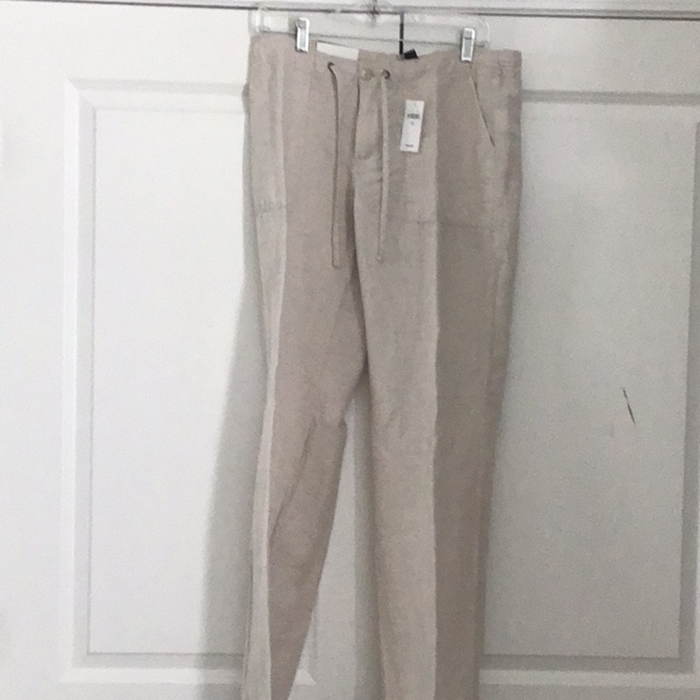 Gap Factory linen draw string pants.